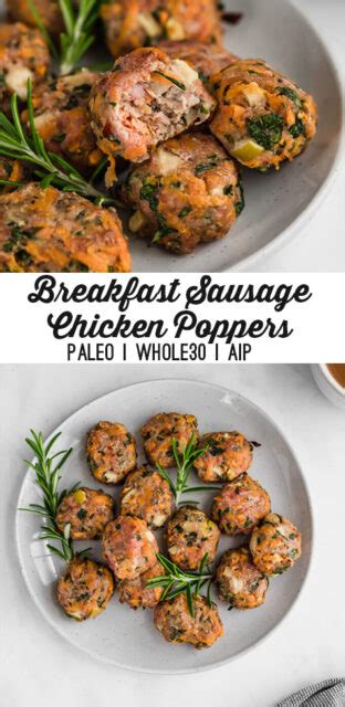 He sees this as an approach to evaluating the 'wellness' of the body/mind system and monitoring the effects of holistic medicine. Breakfast Sausage Chicken Poppers (Paleo, Whole 30, AIP ...