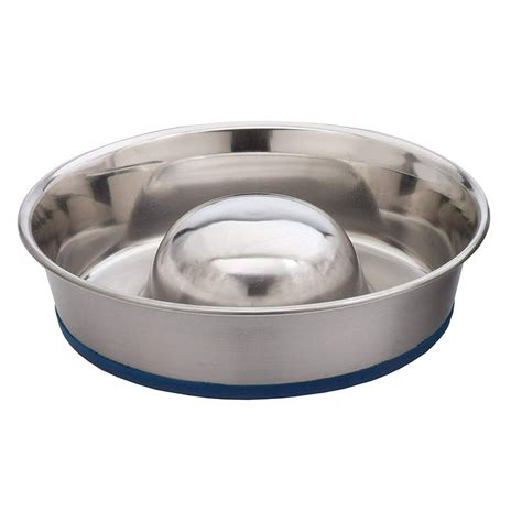 Our Pets Slow Feed Premium Stainless Steel Dog Bowl The Premium