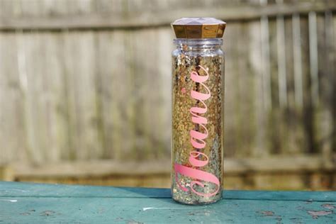 Personalized Rose Gold Glitter Water Bottle With Diamond Top Etsy