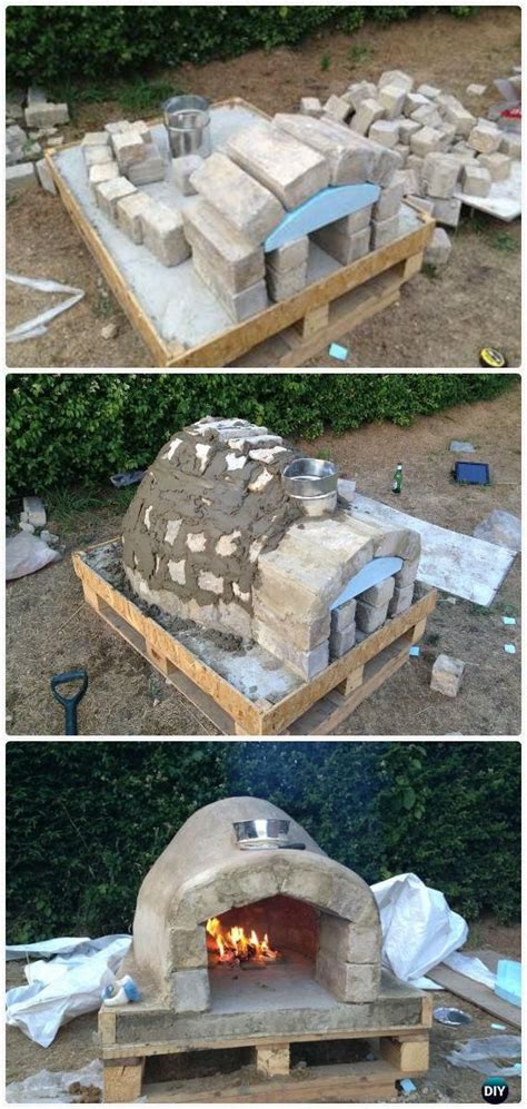 Make your handmade pizza by building a pizza oven at your backyard. DIY Pallet Brick Pizza Oven Instructions - DIY Outdoor Pizza Oven Ideas Projects | Kitchen Goals ...