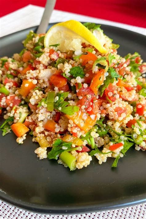Quinoa Tabbouleh Salad A Summer Delight The Bossy Kitchen