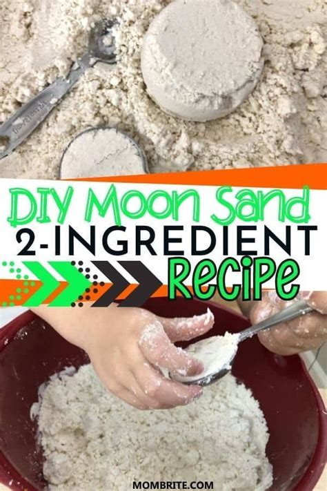2 Ingredient Diy Moon Sand Recipe Diy Moon Sand Moon Sand Sands Recipe