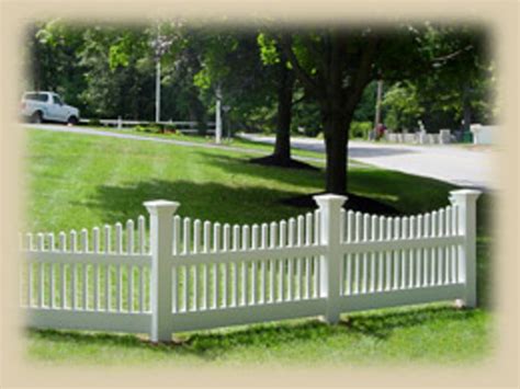 Home Remodeling Improvement Scalloped White Picket Fence