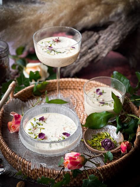 Simple Pistachio Gulkand Rice Kheer Poetry Of Spices