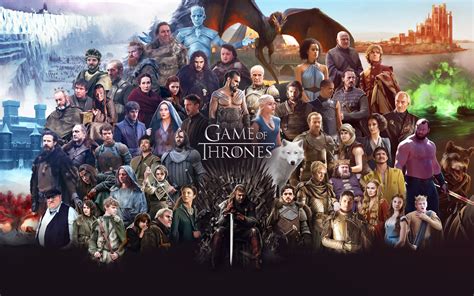 Game Of Thrones All Cast Wallpaperhd Tv Shows Wallpapers4k Wallpapers