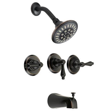 Designers Impressions 651701 Oil Rubbed Bronze Tub Shower Combo Faucet