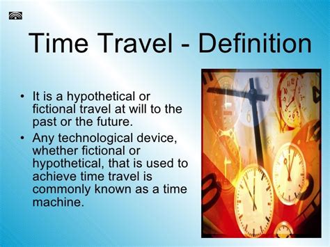 Time Travel Main Aspects