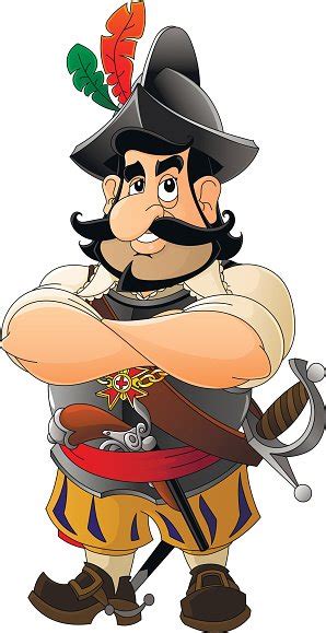 Cartoon Spanish Conquistador Set Mascots Stock Vektor Lizenzfrei Freeimages