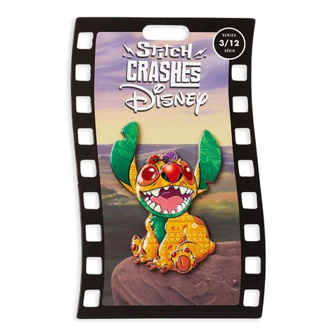 Stitch Crashes Disney Jumbo Pin The Lion King Limited