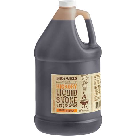 Figaro Hickory Liquid Smoke And Marinade 1 Gallon