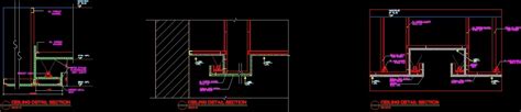 Gypsum Ceiling Detail With Recessed Lighting Dwg Detail For Autocad