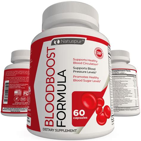 Natuspur Blood Boost Support For Blood Sugar And High Blood Pressure Sup