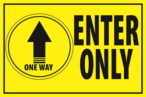Enter Only Sign By Smartsign 18 X 18 3m Engineer Grade Reflective