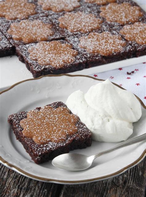 Brownies Med Pepparkakor Lindas Bakskola Matskola Christmas Dishes