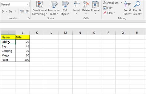 Rumus Excel If Warna Cara Menandai Nilai Merah Di Excel Dengan