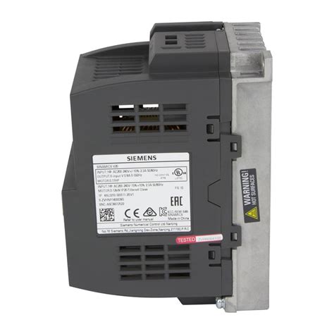 Variable Frequency Drive Siemens Sinamics V20 Automation24