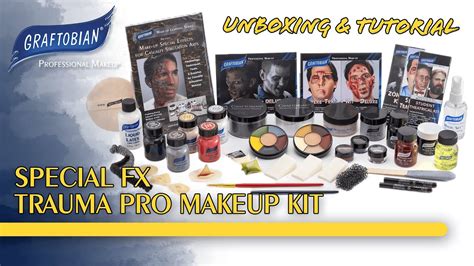 Unboxing And Tutorial Graftobian Special Fx Trauma Pro Makeup Kit Youtube