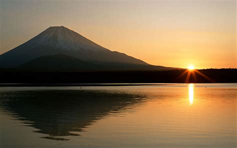 Free Download Hd Wallpaper Flares Japan Landscape Mount Fuji