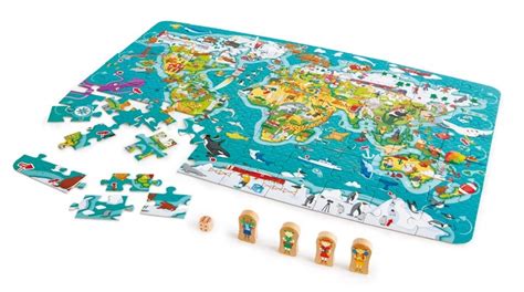 World Map 2 In 1 Puzzle And Game Toy At Mighty Ape Nz