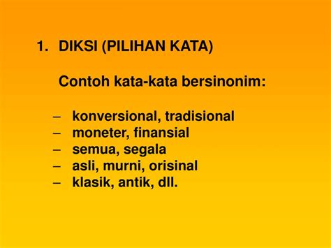 PPT - BAHASA INDONESIA KOSA KATA PowerPoint Presentation, free download - ID:6905655