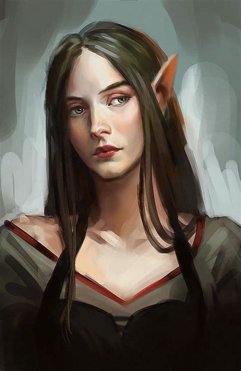 Valralei Longwood Elf Art Character Portraits Dungeons And Dragons