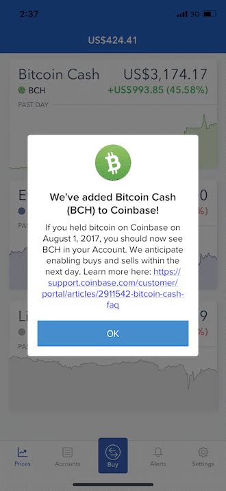 We did not find results for: Coinbase Adds Support For Bitcoin Cash to iPhone app; But ...