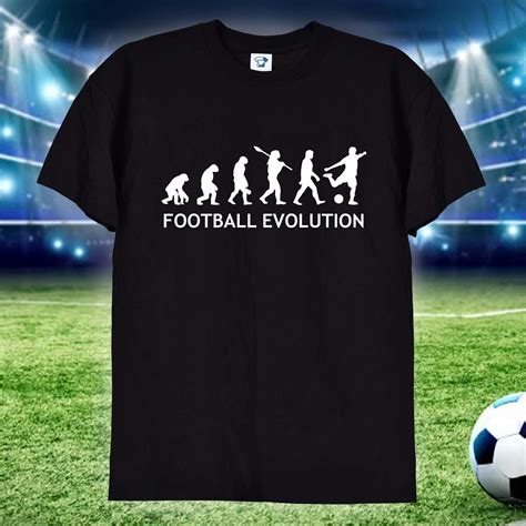 Football Evolution Cool Footy Soccer T Shirt Tee In White Or Etsy