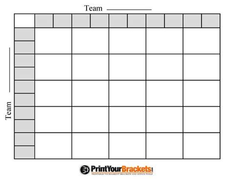 Blank Square Pools Click Below For The Printable Version Of Your