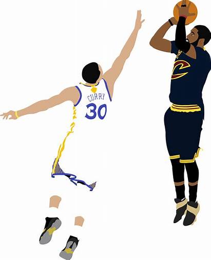 Shooting Nba Kyrie Irving Illustration Player Curry