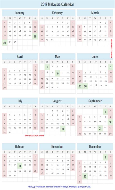 There are no leap years. 2017 Malaysia Calendar | Holiday calendar, 2016 calendar