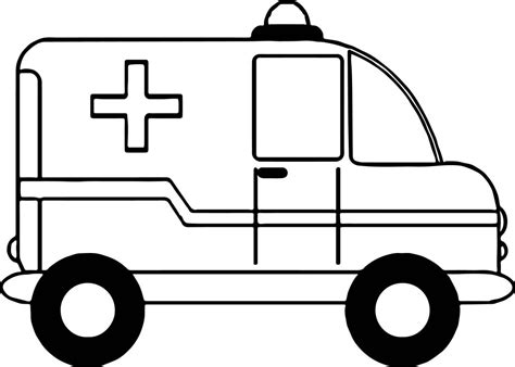 Small Ambulance Car Coloring Page Wecoloringpage Com