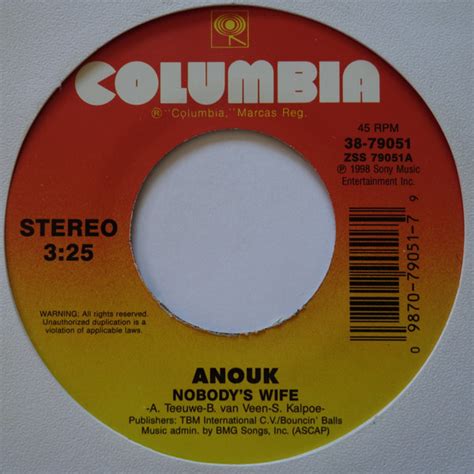 Anouk Nobodys Wife Sacrifice 1998 Vinyl Discogs