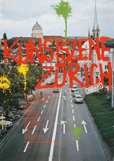 Zurich Art Scene Artifiche Swiss Poster Gallery