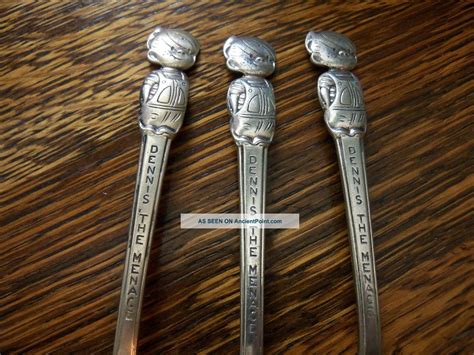 3 Vintage 1961 Kellogg S Dennis The Menace Silverplate Collector Spoons