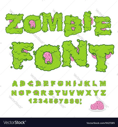 Zombie Letter Font
