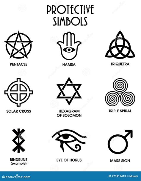 Ancient Protective Signs Set Symbolic Tattoo Design And Meaning