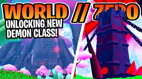 | *new* how to get tier 3 class tickets fast in world zero! UNLOCKING THE NEW DEMON CLASS!! World//Zero LIVESTREAM ...