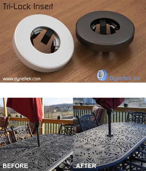 A Universal Patio Table And Umbrella Insert