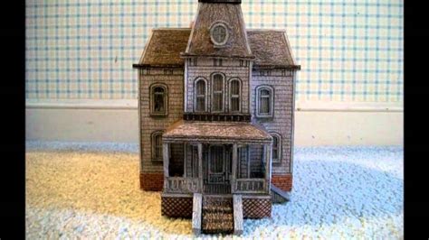 Paper Model Of The Bates Motel House From The Movie