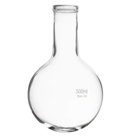 Pack Of 4 Glass Boiling Flask Florence Flask With Round Bottom Long Neck 500ml Tillescenter