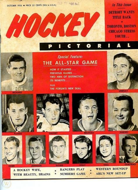 Hockey Pictorial Magazine 15 Magazines Oct 56 Jan 60 Non Consecutive