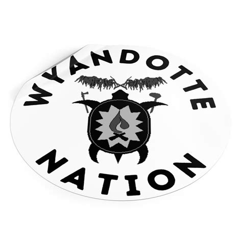 Proud To Be Wyandotte Wyandotte Nation Seal And Symbol Round Etsy