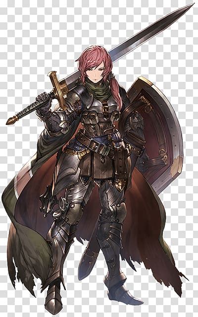 Knight Anime Female Erza Scarlet Character Knight Transparent