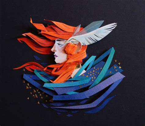 Mythical Cut Paper Illustrations By Morgana Wallace Demilked