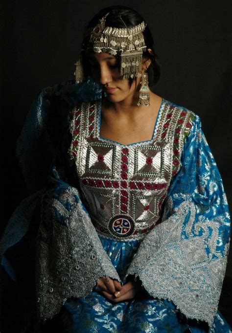 Afghan Woman In Traditional Costume Afghan Clothes Traditional Outfits Fashion