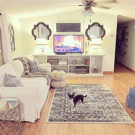 25 Awesome Single Wide Mobile Home Living Rooms Mobile Home