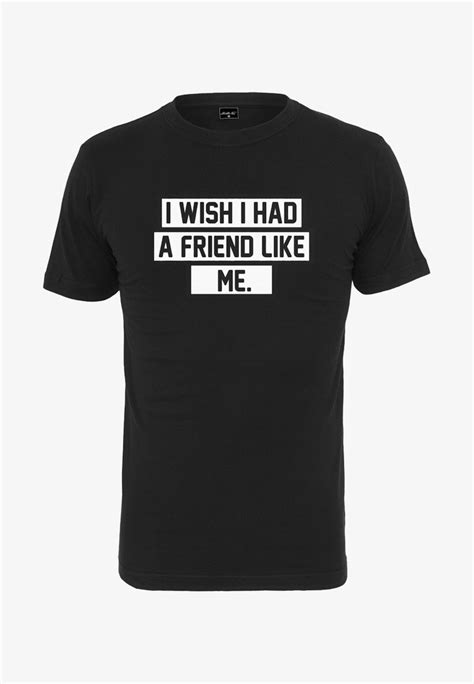 Mister Tee Friend Like Me T Shirt Print Blackschwarz Zalandoch