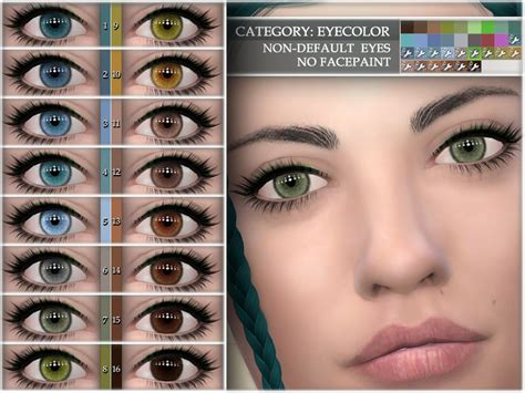 The Sims Resource Natural Eye Colors 07 Non Default