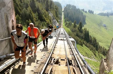 Worlds Longest Staircase Race Niesenlauf Switzerland