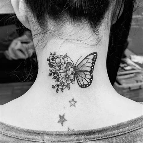 Back Of Neck Flower Tattoos For Females Best Flower Site